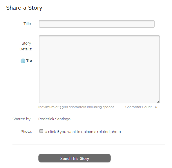 Share a Story Form